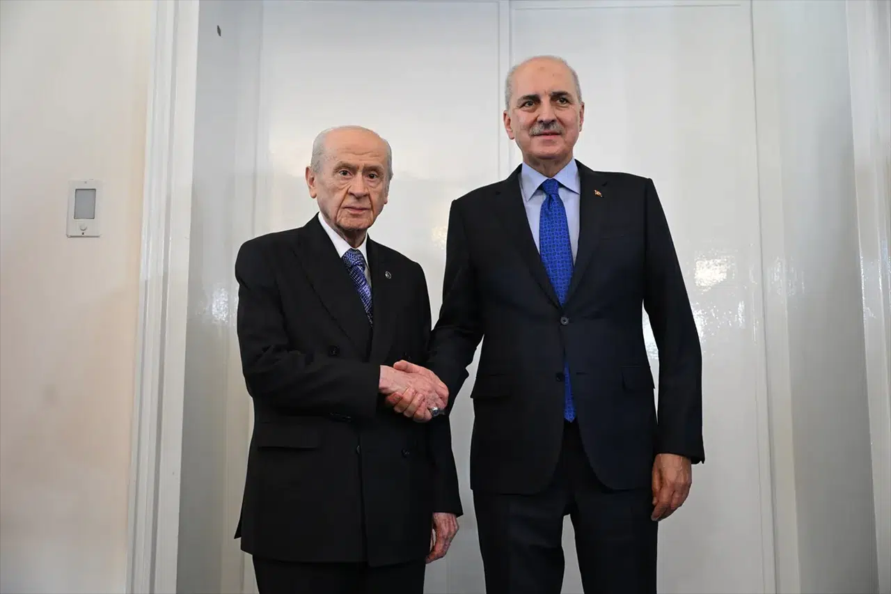 TBMM Başkanı Kurtulmuş, MHP Genel Başkanı Bahçeli'yi ziyaret etti