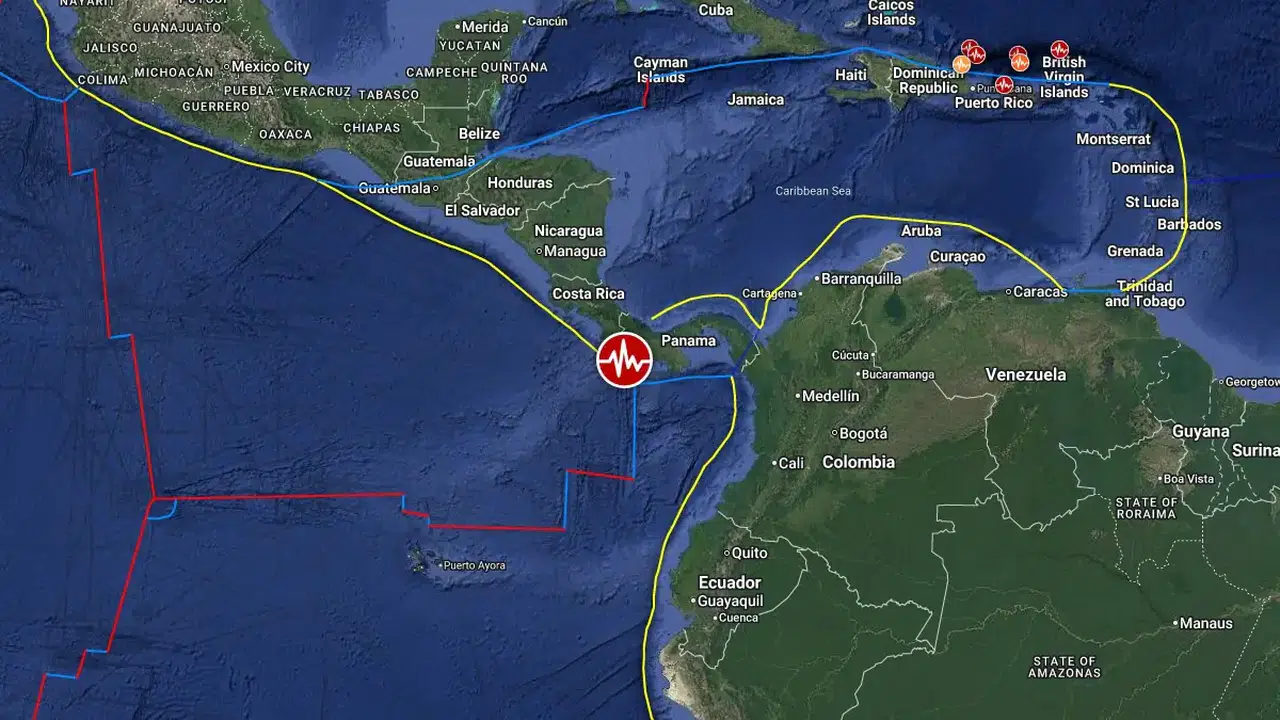 Panama açıklarında 6.2 büyüklüğünde korkutan deprem!