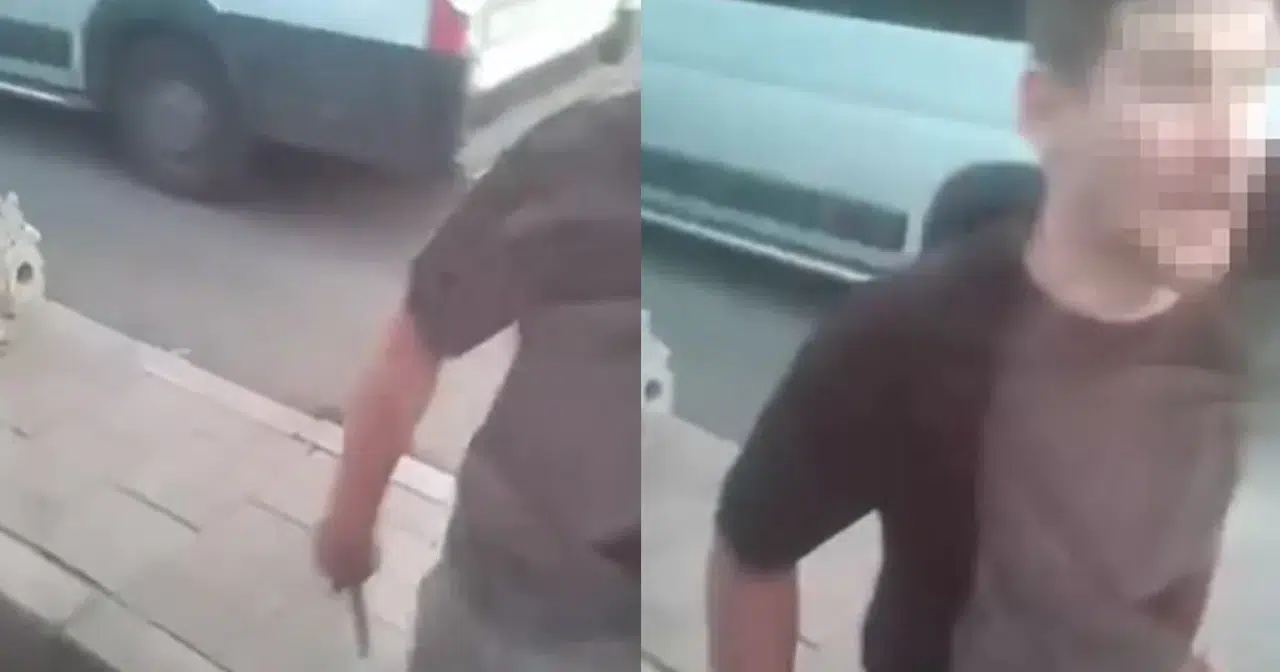 Korna sesine sinirlendi, bıçakla saldırdı!