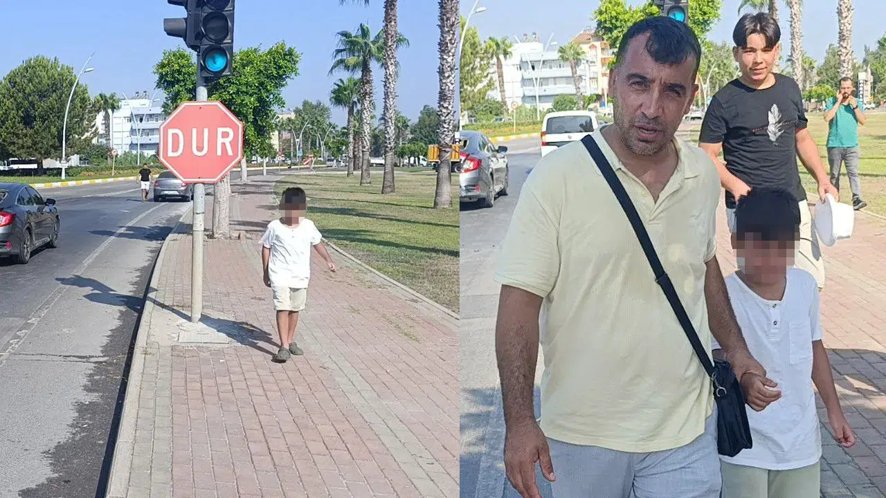 Antalya Manavgat’ta feci kaza: Küçük çocuğun gözyaşları yürek burktu