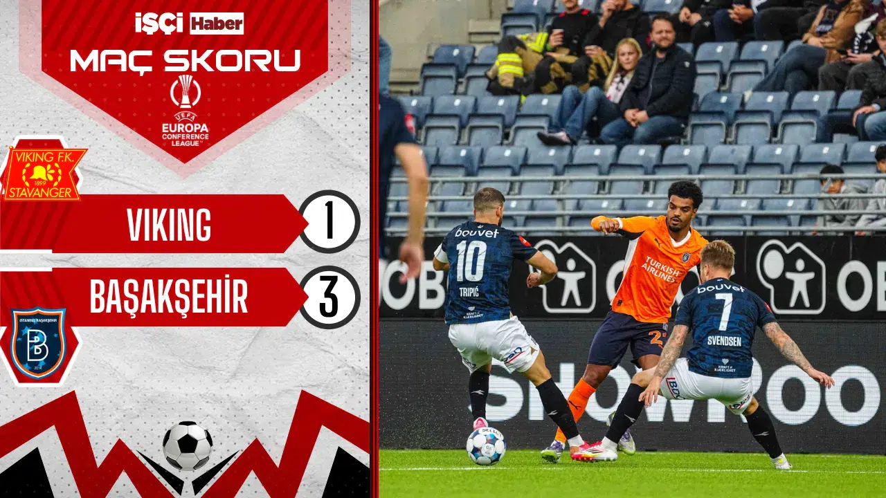 Başakşehir, Viking deplasmanında avantajlı skoru aldı! Tur kapısını araladı