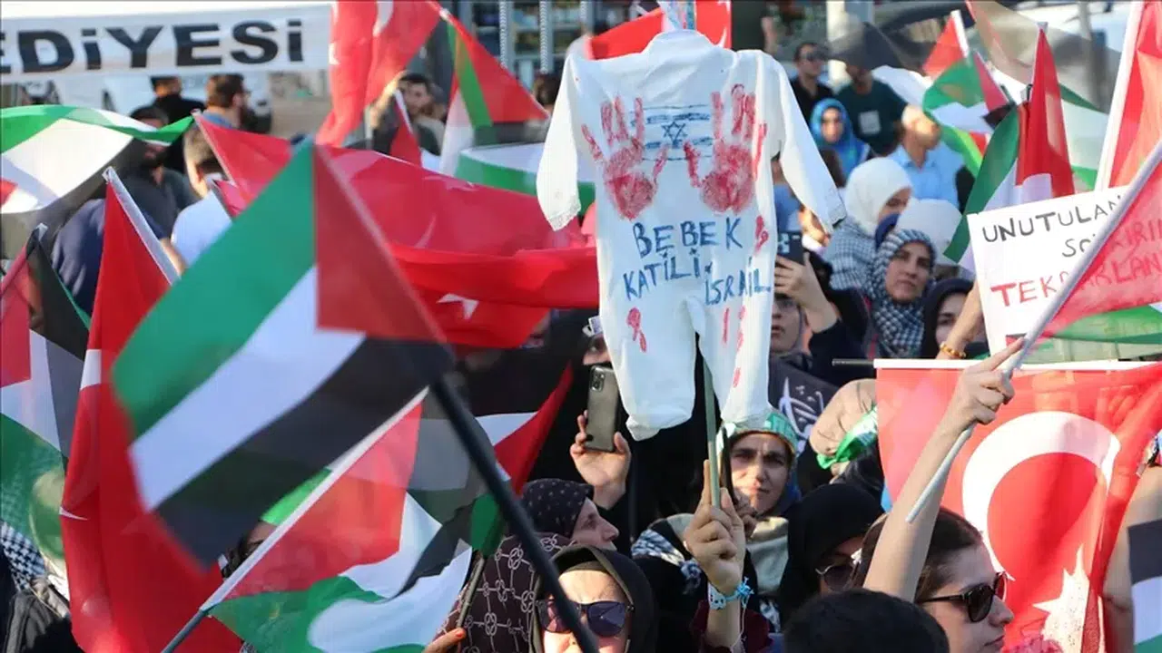 Kilis'te Küresel Sumud Filosu'na destek