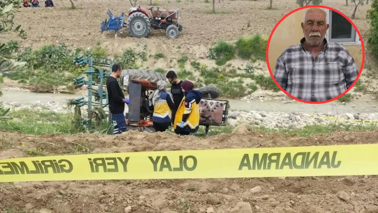 Kilis'te devrilen traktörün altında kalan yaşlı adam öldü