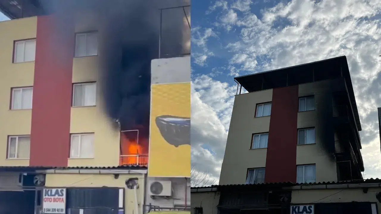 İzmir'de apartmanda korkutan yangın: Ev, alevlere teslim oldu!