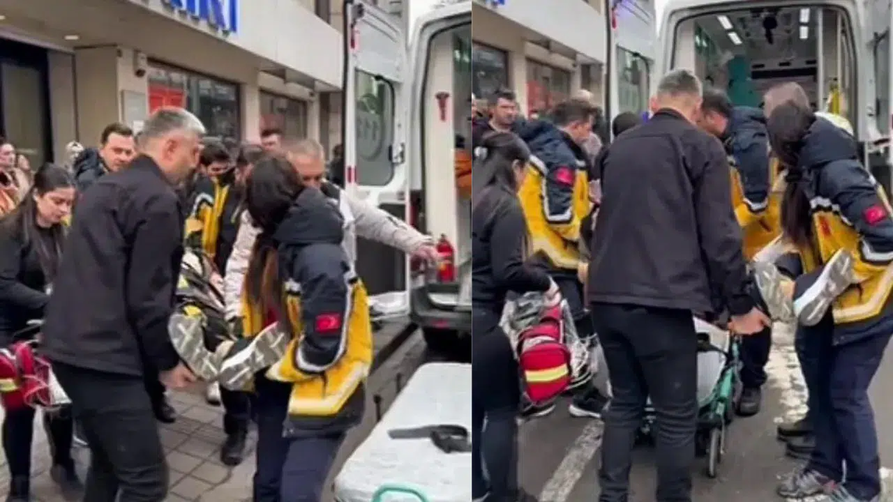 Zonguldak'ta mağaza korkunç olay : Merdivenden düşen kadın ağır yaralandı