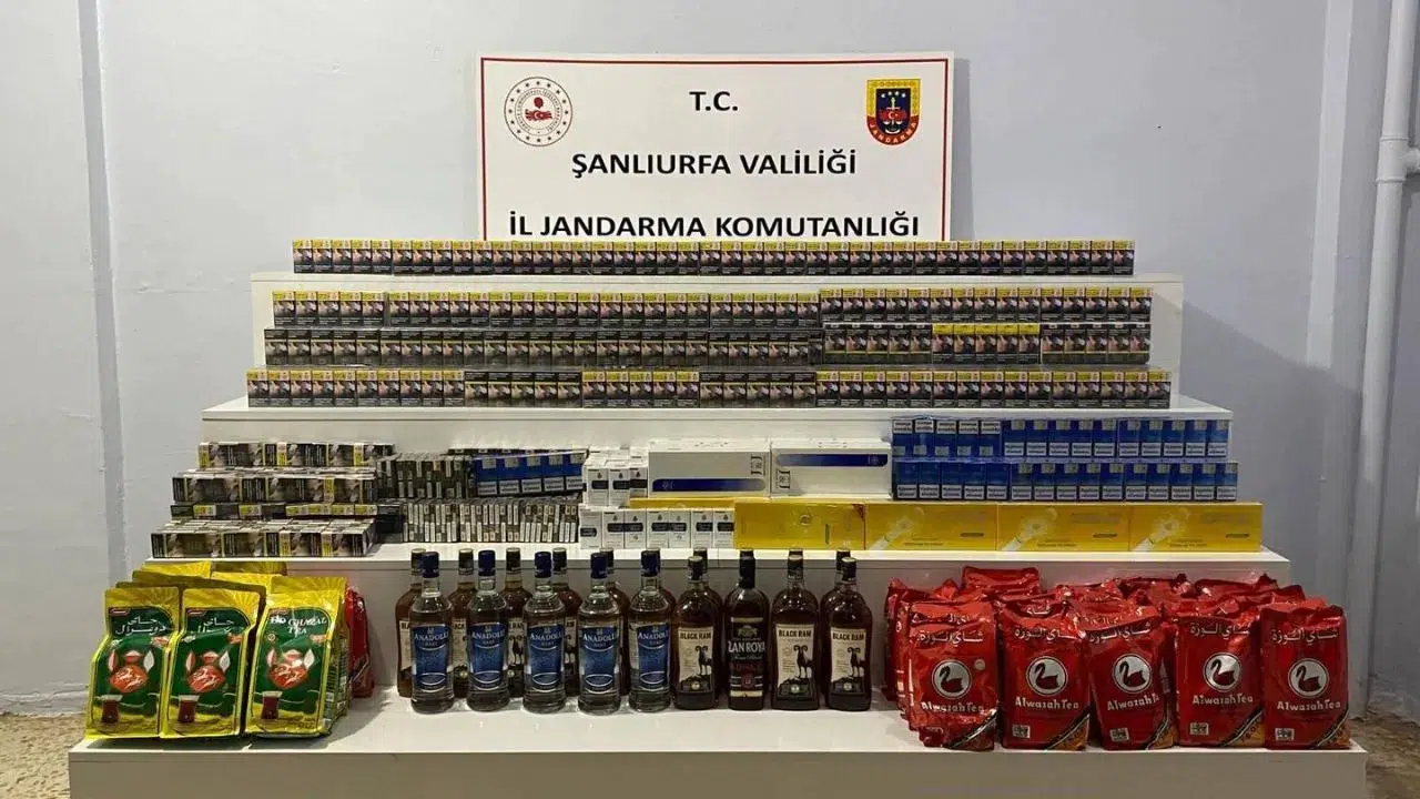 Şanlıurfa'da kaçakçılık operasyonu