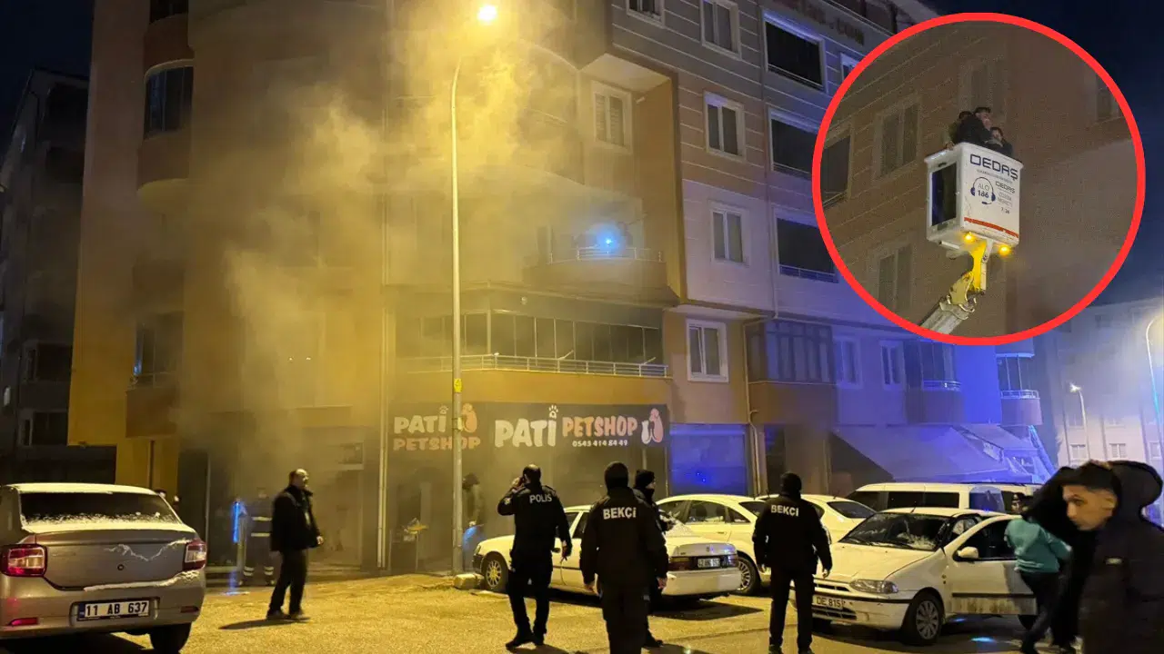 Bilecik'te iş yerinde yangın: 5 kişi dumandan etkilendi