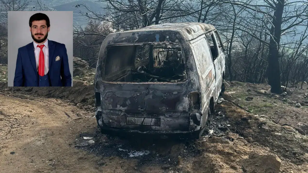 Ödemiş’te korkunç olay: Kayıp müteahhit Burak Odabaş yanmış araçta bulundu!