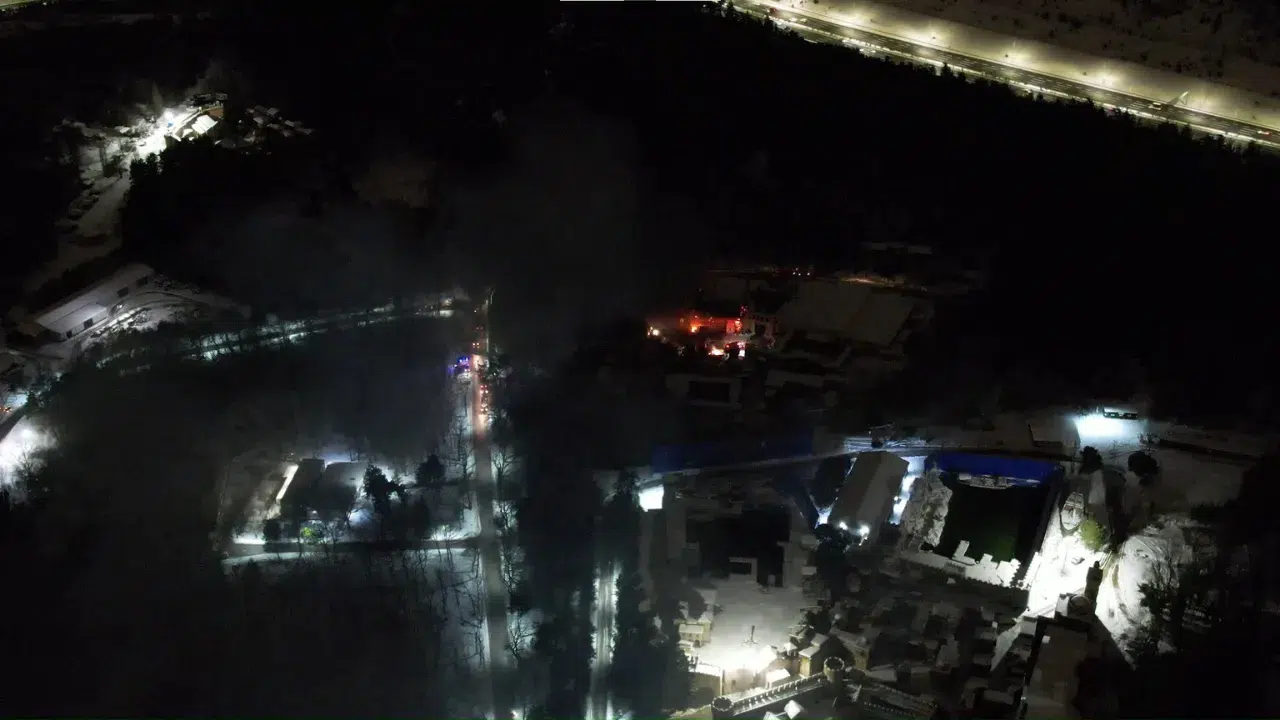 TRT Çekmeköy film platolarında yangın!