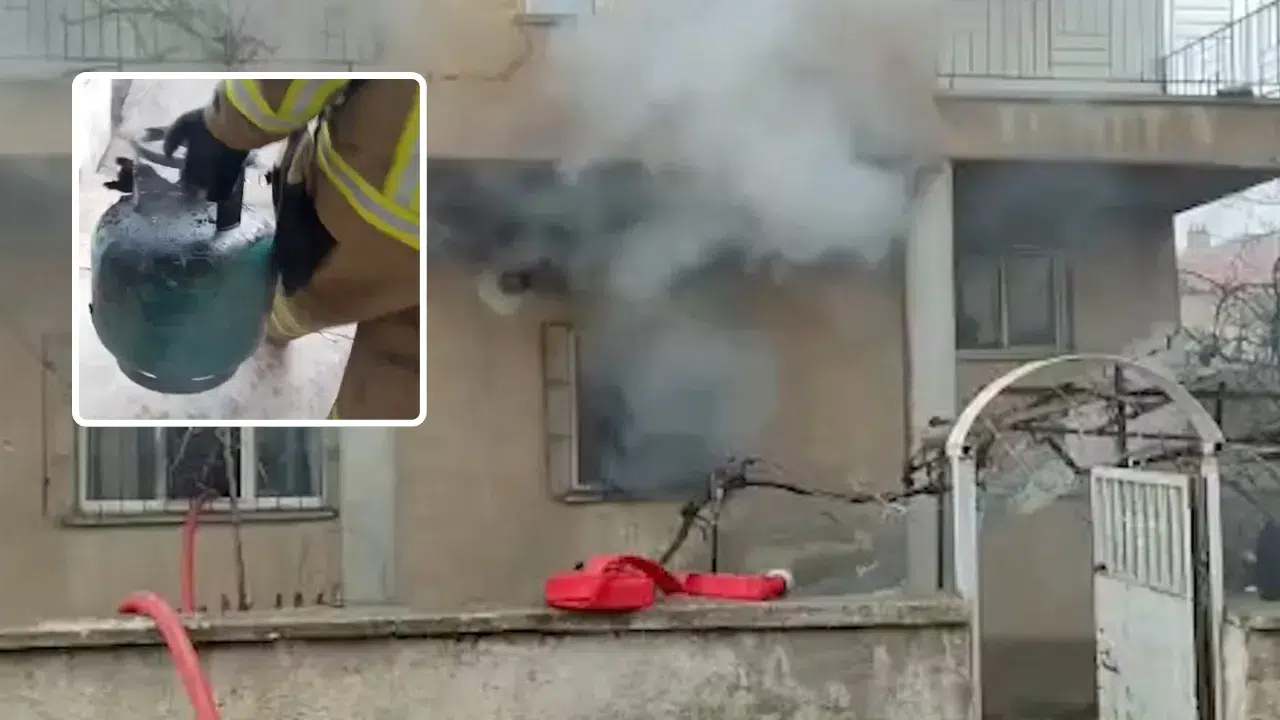 Kırıkkale'de evin mutfağında yangın çıktı: İtfaiye personelinden cesur hareket!