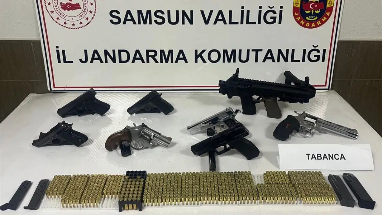 Samsun'da ruhsatsız silah operasyonu : 1 şüpheli tutuklandı