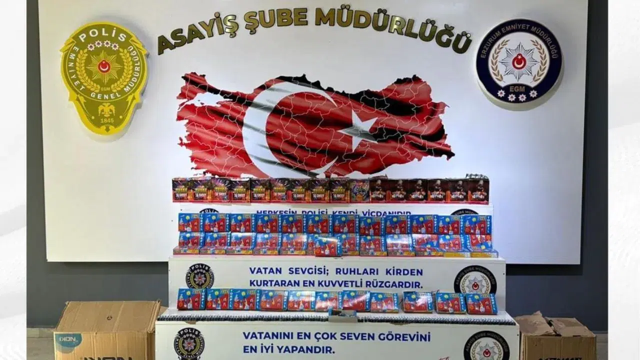 Erzurum'da piroteknik avı : Binlerce torpil ve havai fişek ele geçirildi
