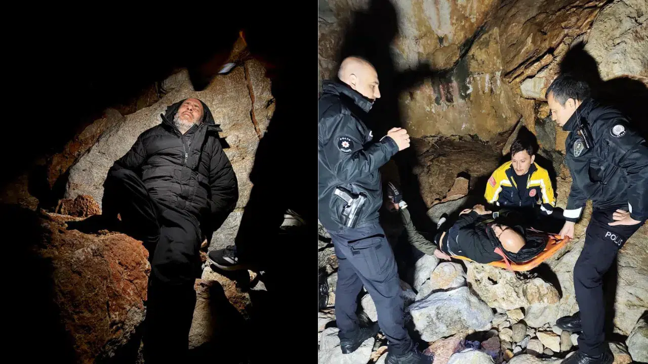 Antalya Alanya'da 3 metrelik kayalıklardan düşen şahıs kurtarıldı