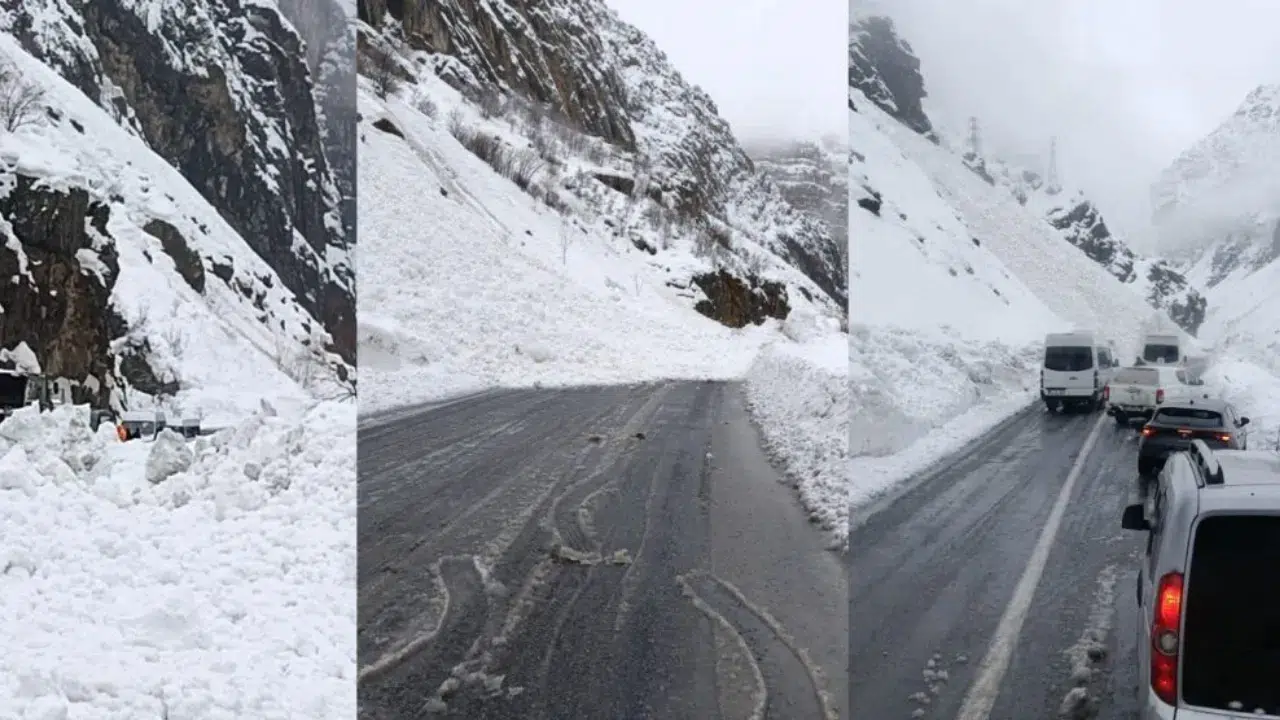 Hakkari - Çukurca yolunda çığ düştü!