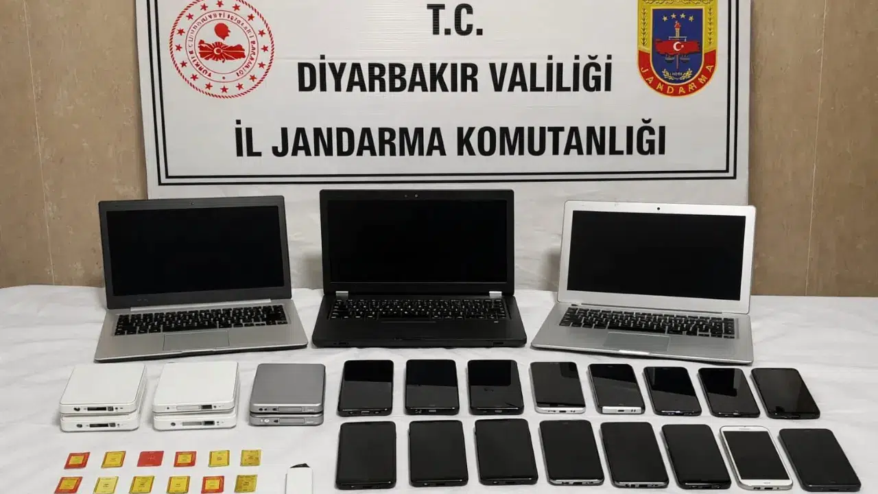 Diyarbakır'da yasa dışı bahis ve dolandırıcılık operasyonu : 5 kişi tutuklandı