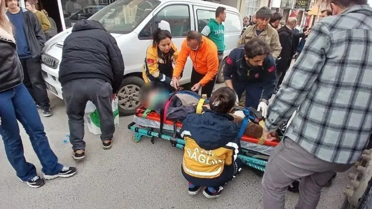 Sinop'ta beton mikserinin altında kalan adam yaralandı