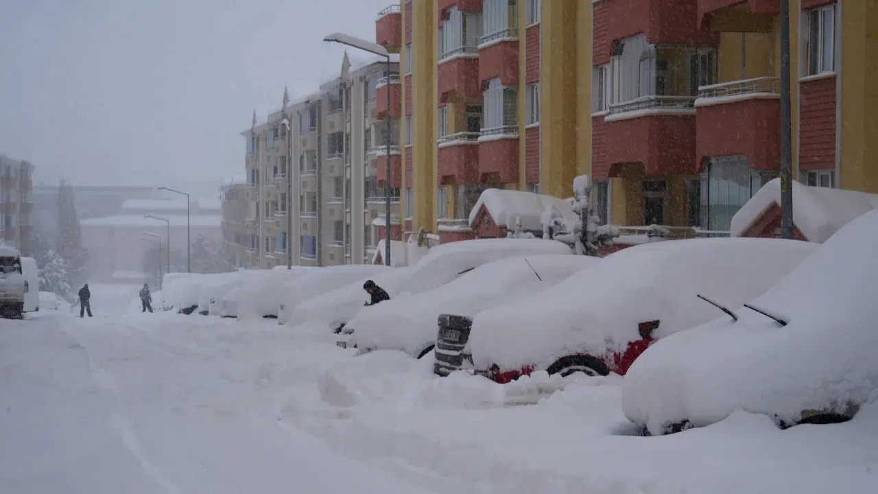 Erzurum'da kar etkisi : Bin 167 köy yolu kapandı