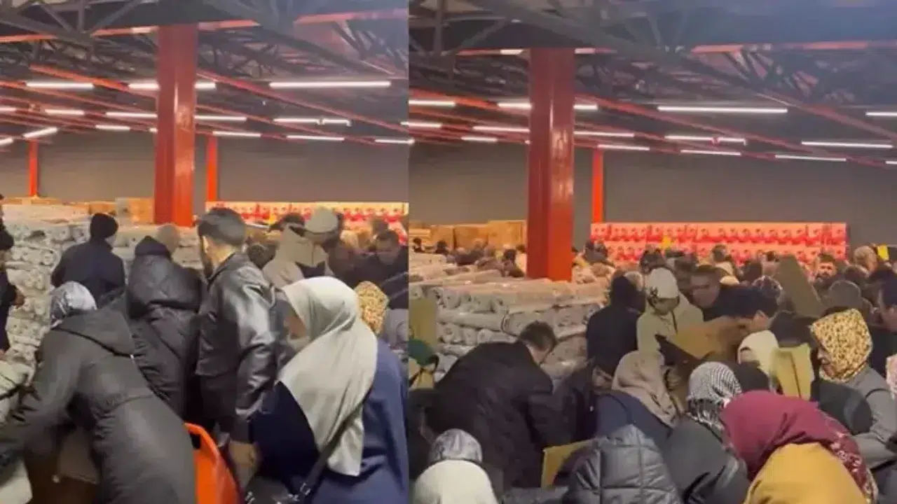 Bursa İnegöl’de 100 TL’lik ürün kampanyasında izdiham