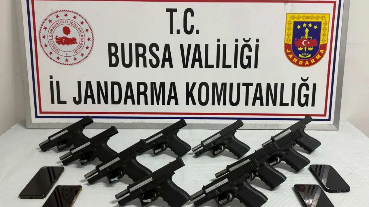 Bursa'da silah kaçakçılığı operasyonu :  4 kişi tutuklandı
