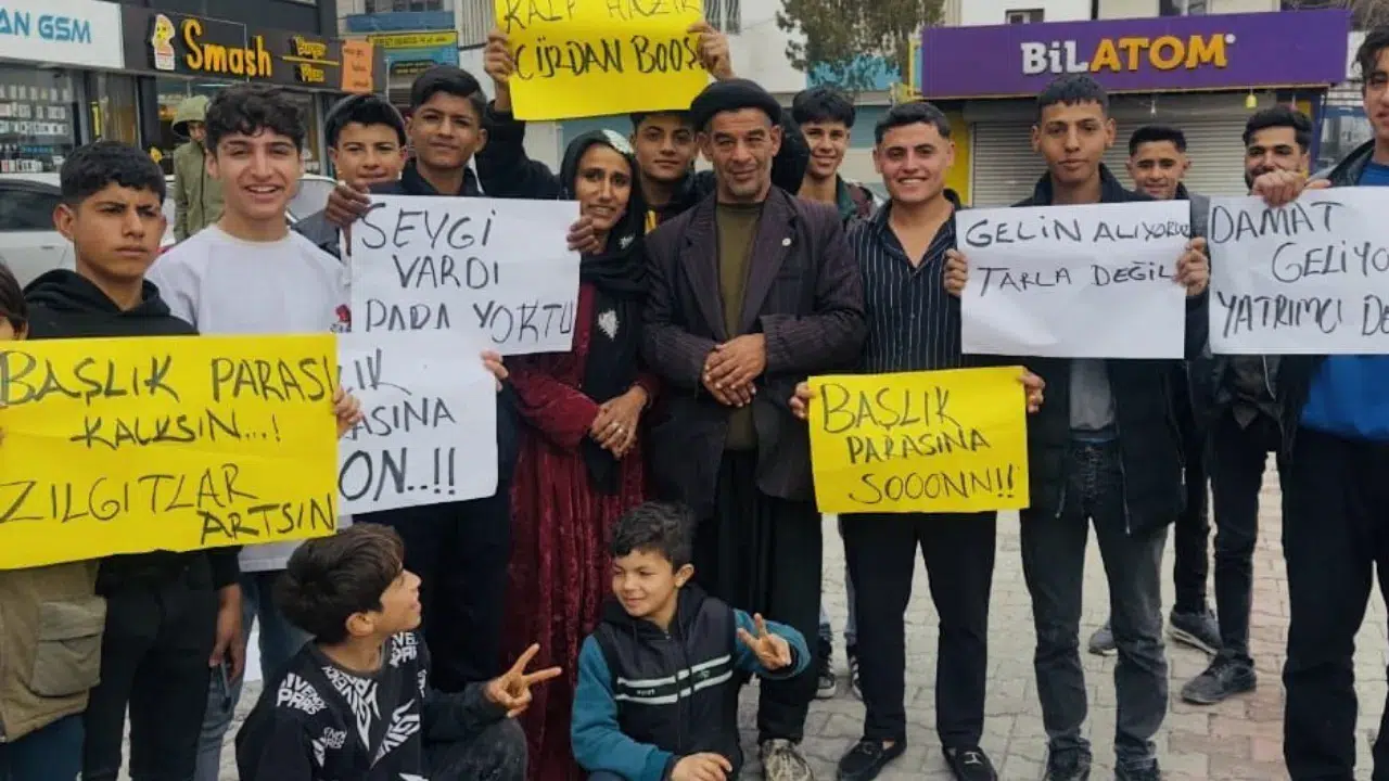 Şanlıurfa'da gençler başlık parası eylemi düzenledi