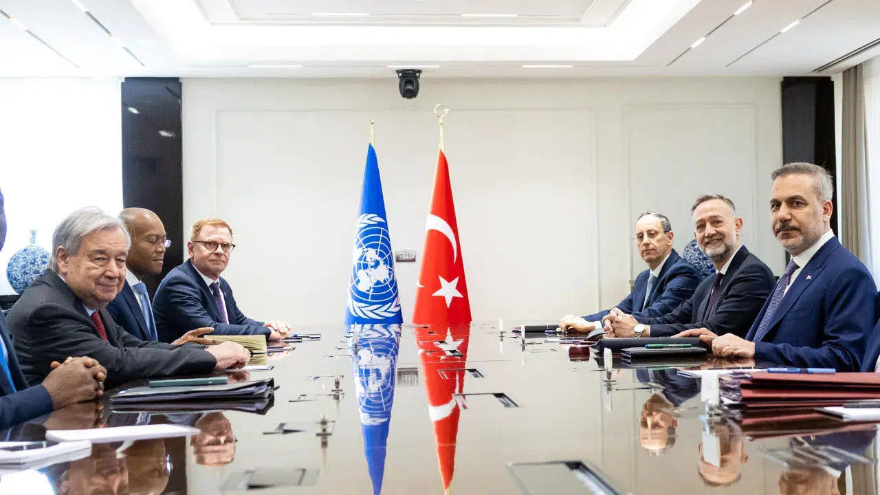 Bakan Fidan, Birleşmiş Milletler Genel Sekreteri Guterres ile görüştü