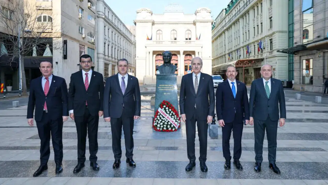 TBMM Başkanı Kurtulmuş, Romanya’da Atatürk Anıtı’nı ziyaret etti