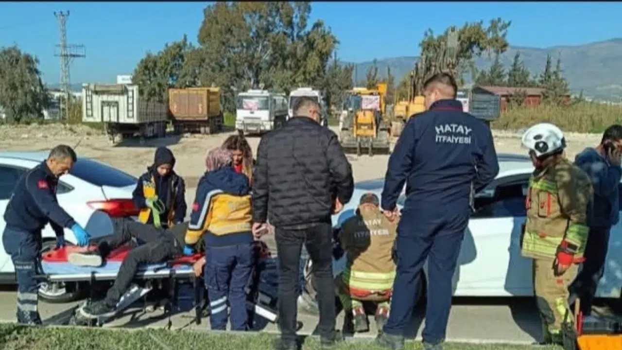 Hatay Antakya'da kaza : 1 kişi yaralandı