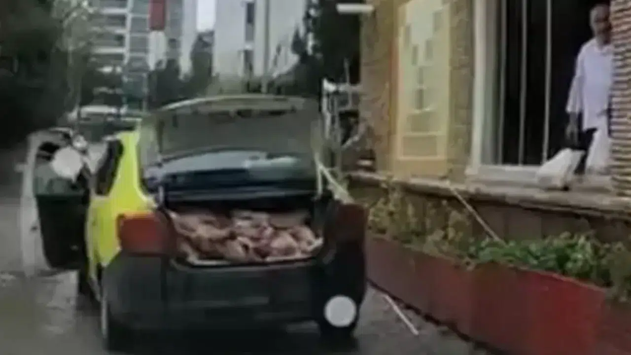 Samsun'da skandal görüntü : Taksi bagajında et taşıyan lokantaya ceza yağdı