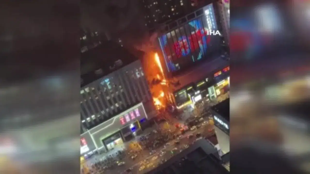 Çin'de yüksek katlı binada yangın faciası : Ölü ve yaralılar var