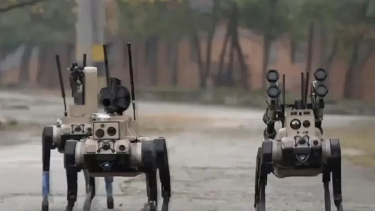 Çin ordusundan savaş meydanında yeni dönem : Akıllı 'kurt sürüleri' robotlar tanıtıldı