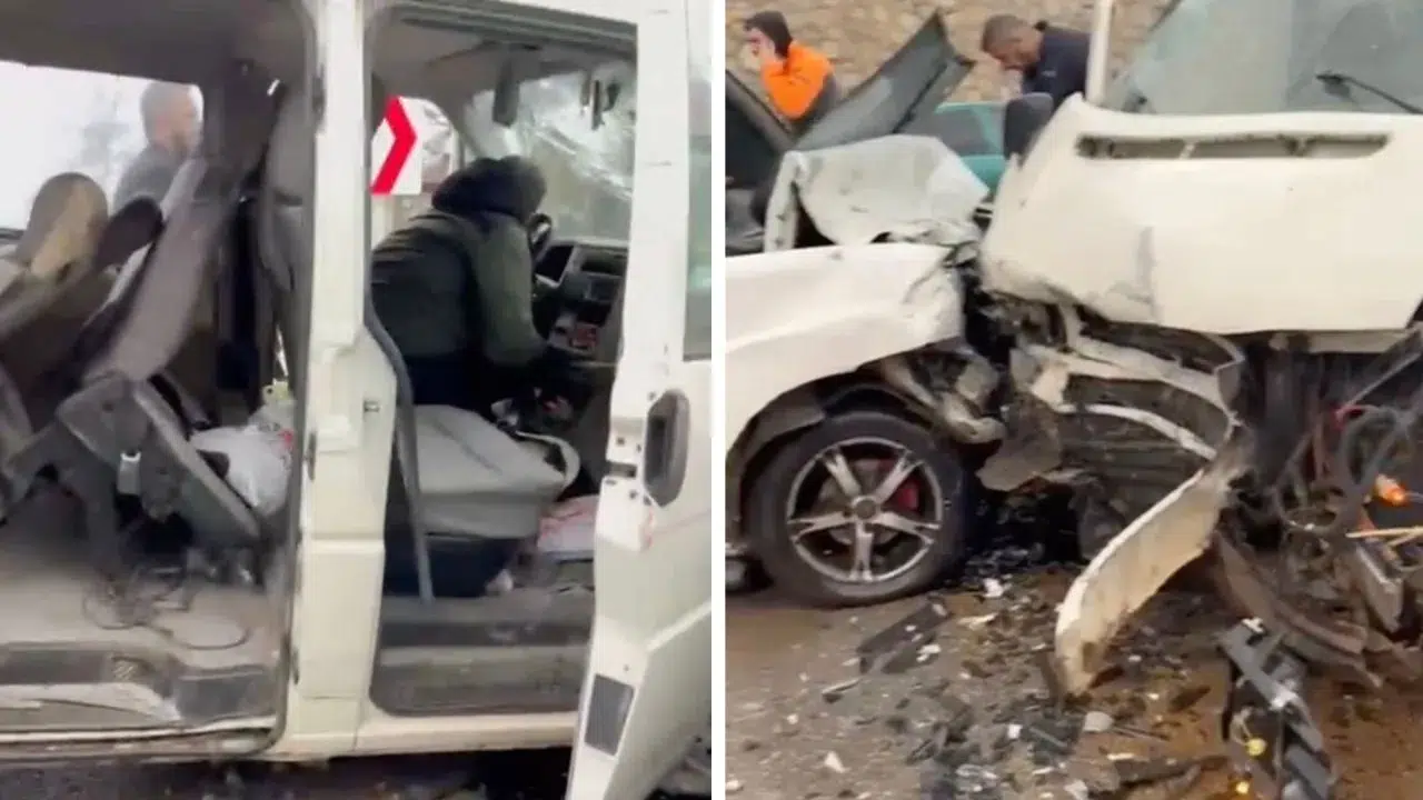 Arife sabahı korkunç kaza ! Bursa’da araçlar çarpıştı , 7 kişi yaralandı