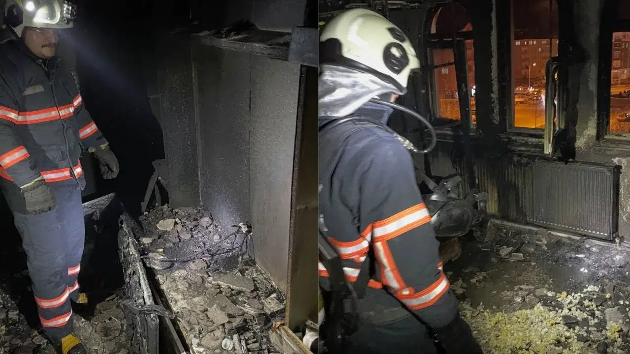 Çankırı'da korkutan yangın : Apartman dairesi küle döndü