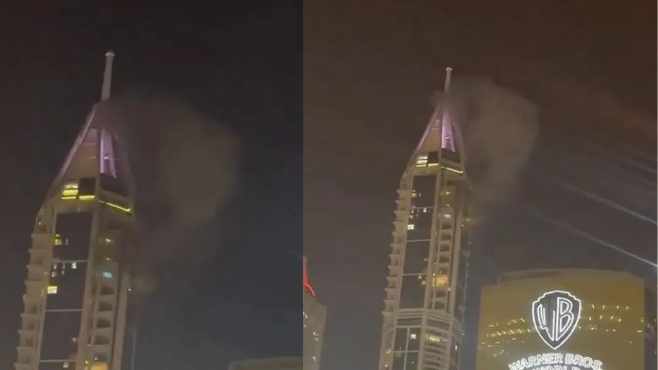 BAE'nin başkenti Dubai'deki bir gökdelende patlama meydana geldi