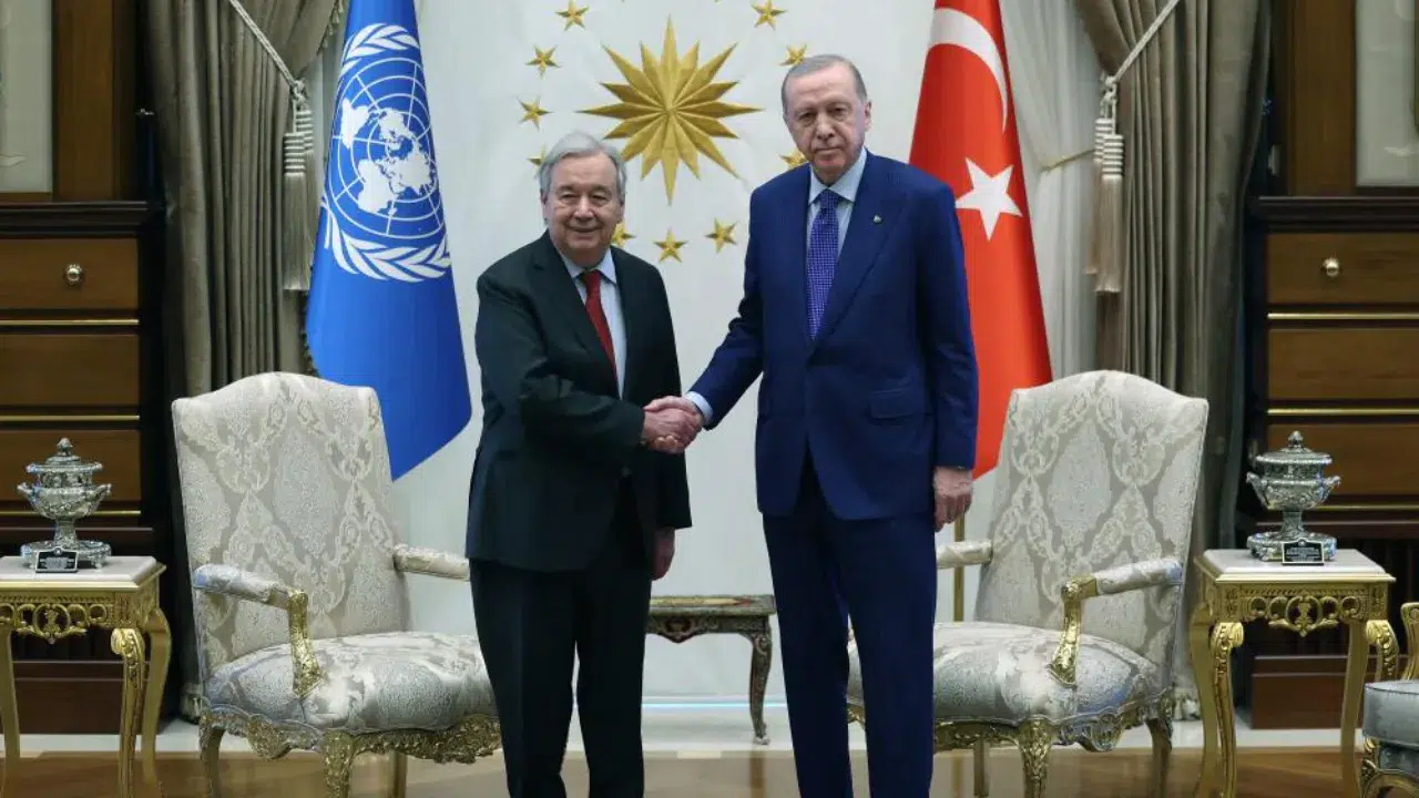 Cumhurbaşkanı Erdoğan, BM Genel Sekreteri Guterres'i kabul etti