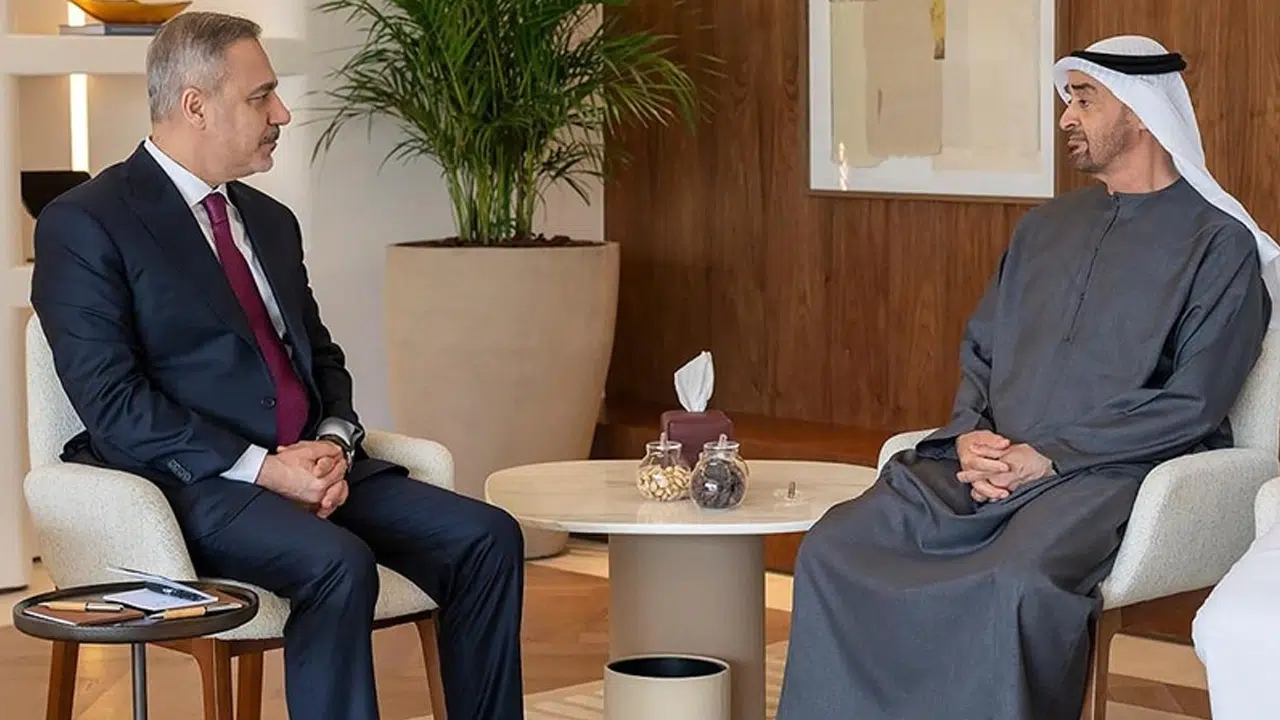 Dışişleri Bakanı Fidan, BAE Devlet Başkanı Al Nahyan ile görüştü