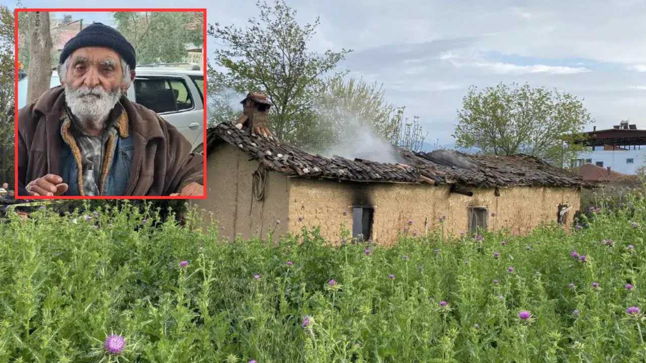 Manisa Alaşehir'de ev yangını : 90 yaşındaki adam öldü