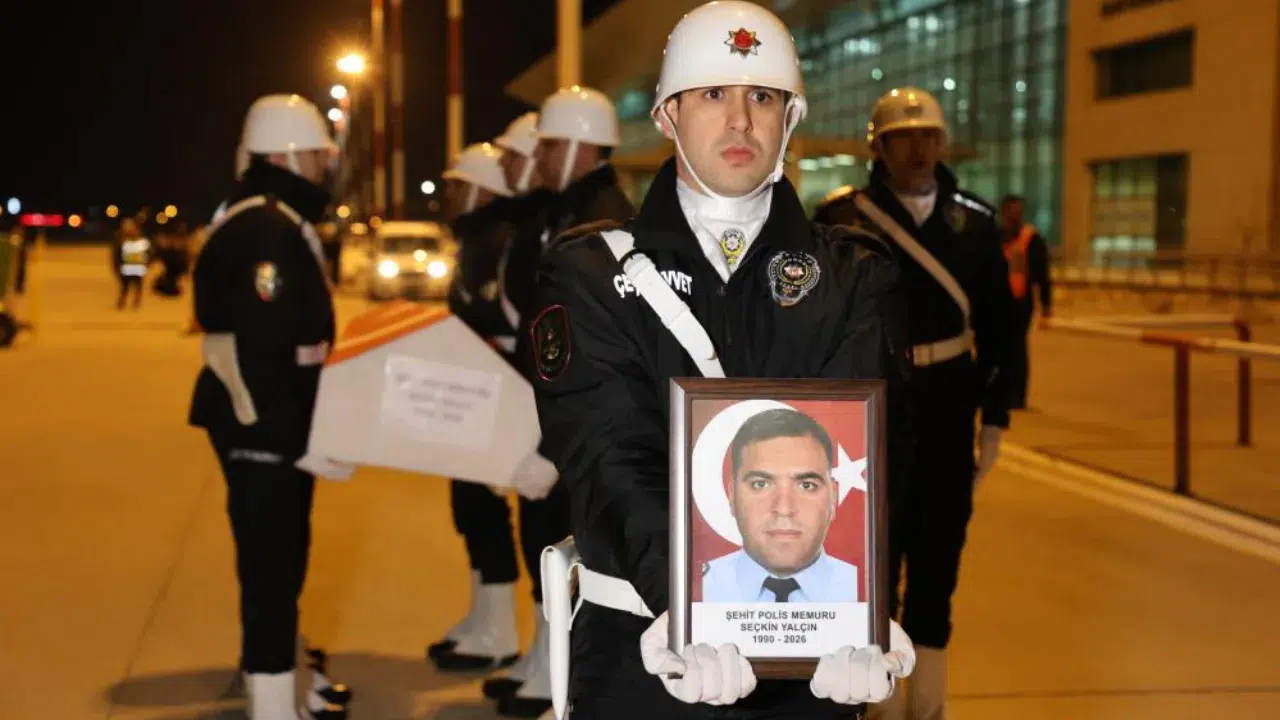 Şehit polis memuru Seçkin Yalçın, memleketi Elazığ'da törenle karşılandı