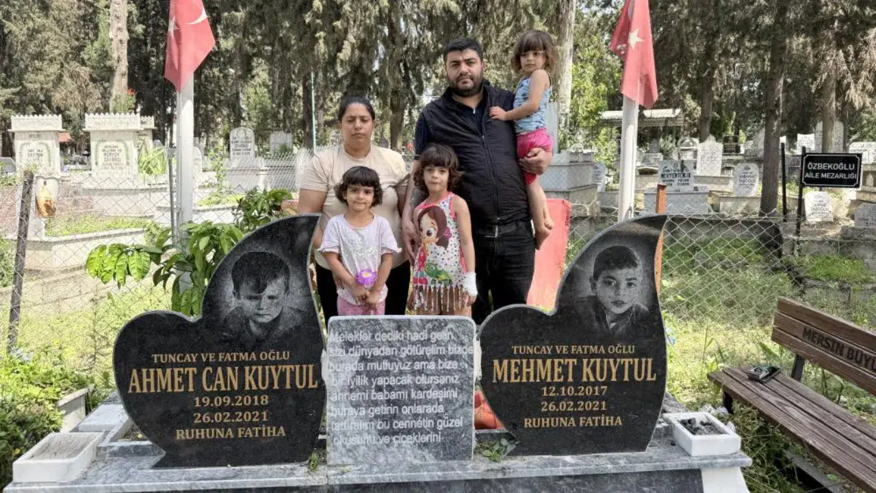 Mersin'de 2 çocuğunu yangında kaybeden Kuytul ailesi, kalıcı destek bekliyor
