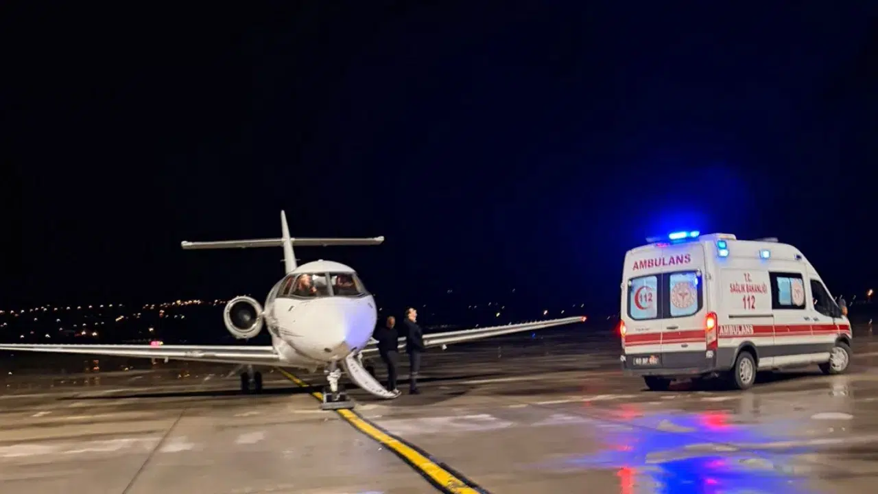 18 günlük bebek için Tokat'tan uçak havalandı