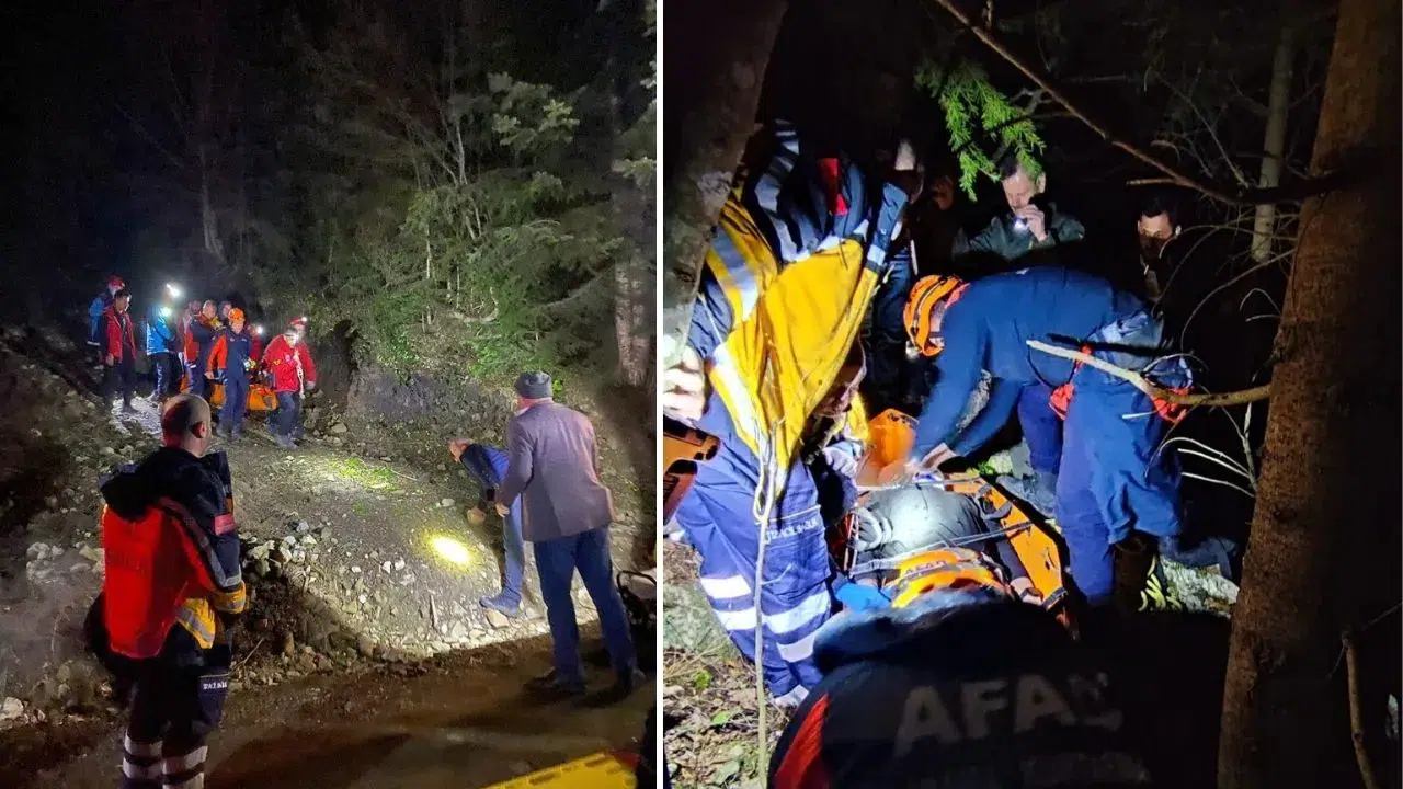 Kastamonu'da nefes kesen kurtarma : Uçurumdan düşen genç saatler sonra çıkarıldı