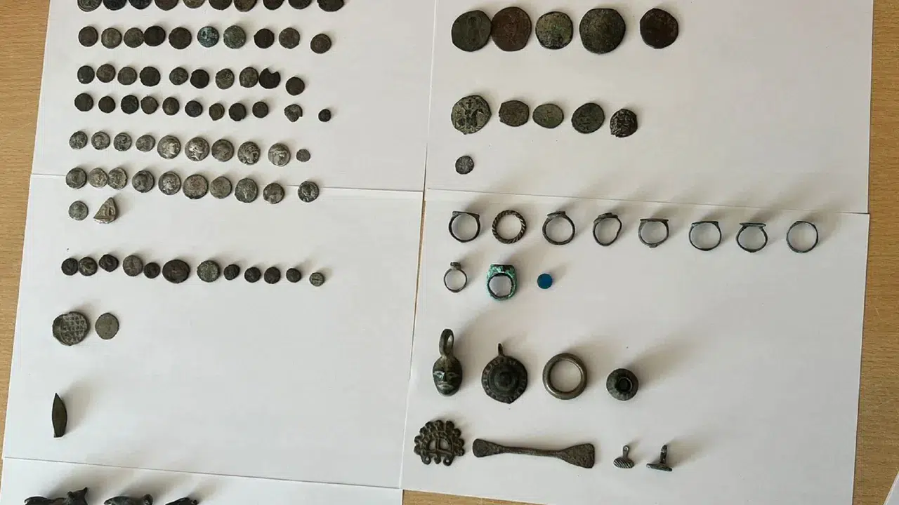 Sivas Gürün'de çöplükte 128 parça tarihi eser bulundu