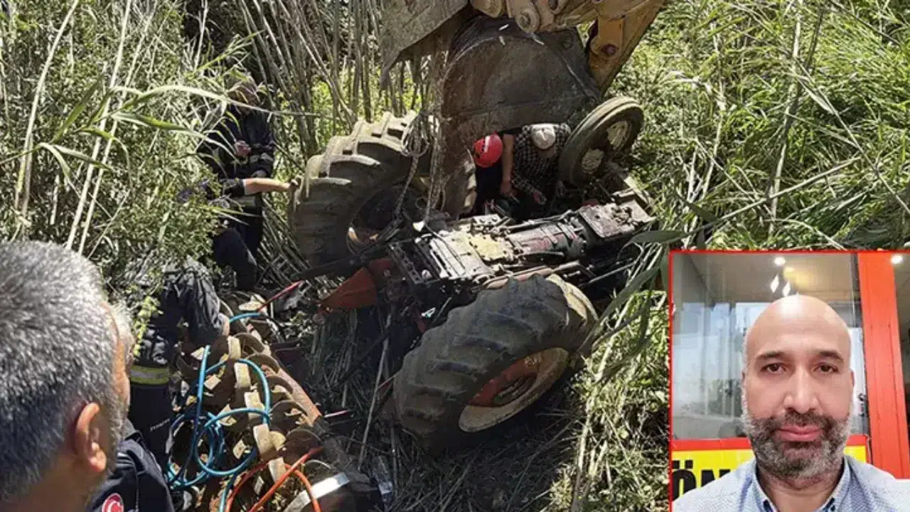 Antalya'da traktörün altında kalan emekli polis hayatını kaybetti