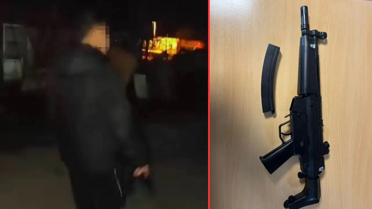 Küçükçekmece'de uzun namlulu silahla dolaşan 15 yaşındaki çocuk gözaltına alındı