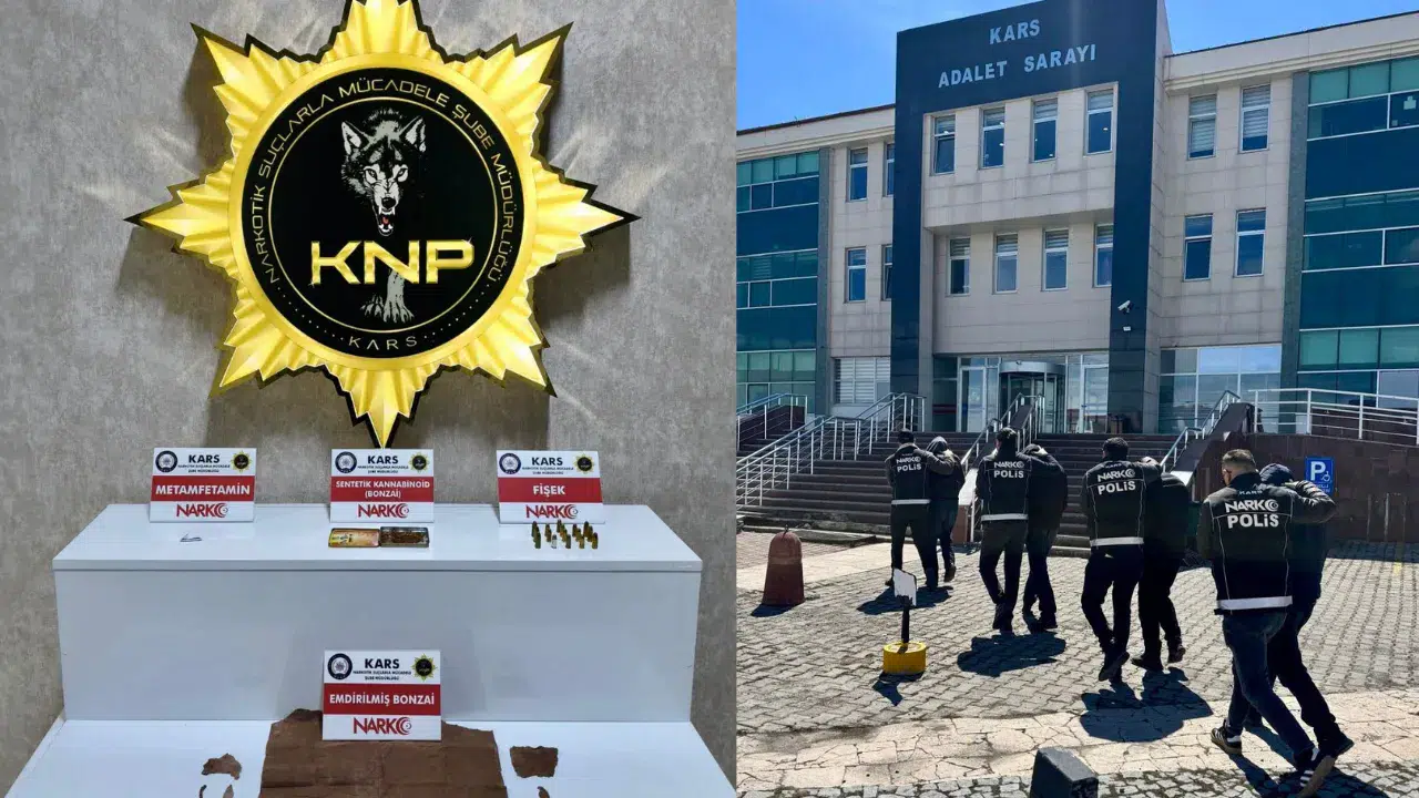 Kars'ta uyuşturucu operasyonu : 4 tutuklu