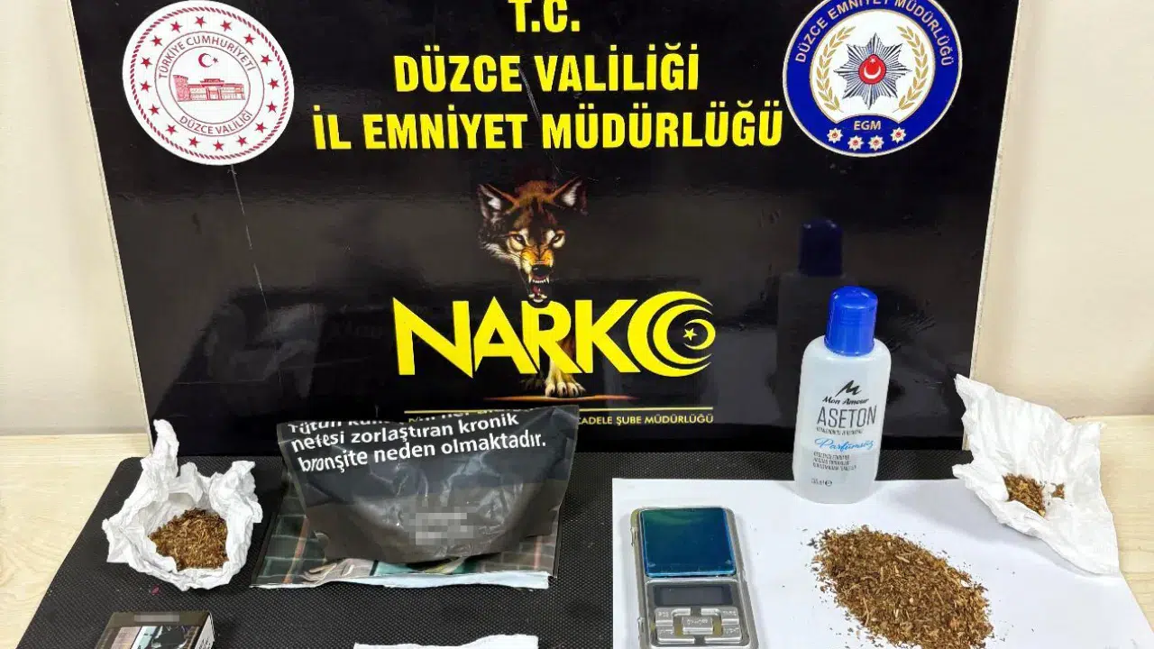 Düzce'de uyuşturucu operasyonu : 3 kişi tutuklandı