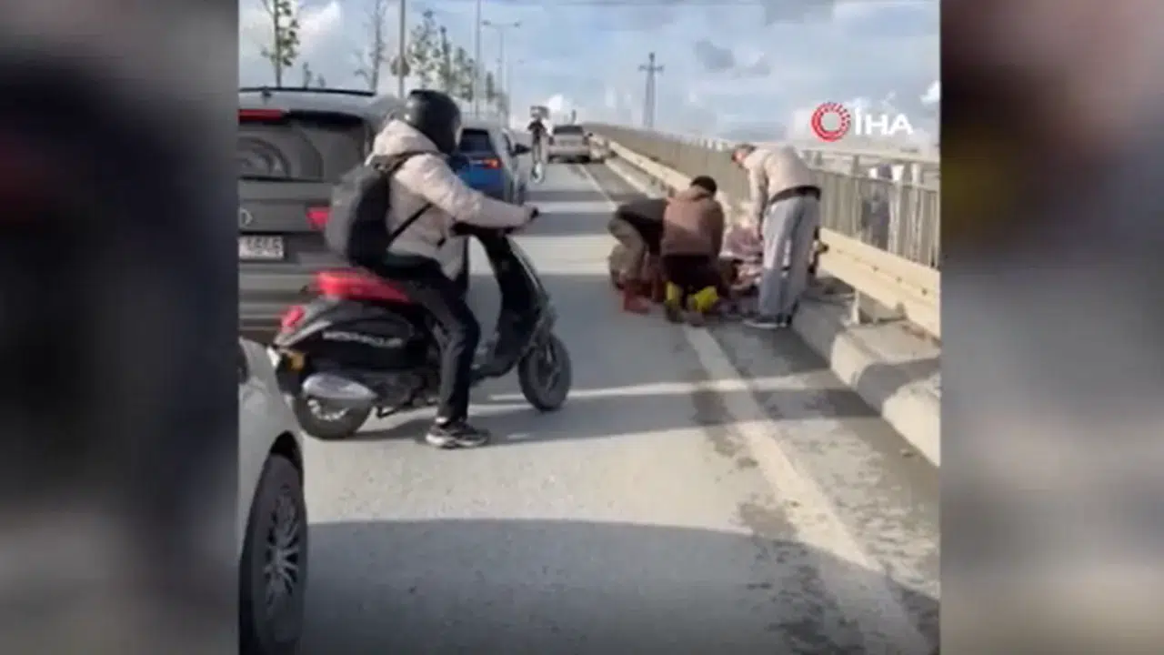 Başakşehir'de kurbanlık yola düştü, trafik kilitlendi