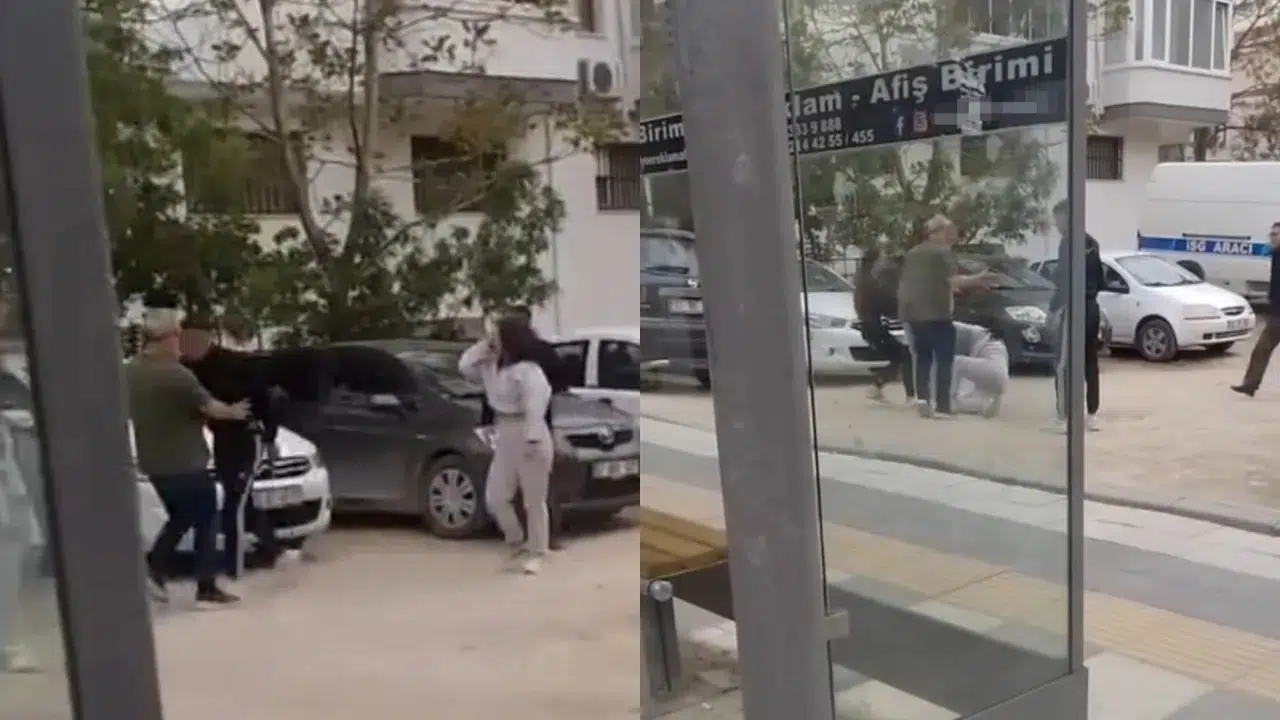 Afyonkarahisar’da dehşet anları : Kız kavgasını ayırmak isteyen vatandaşa bıçakla saldırdı