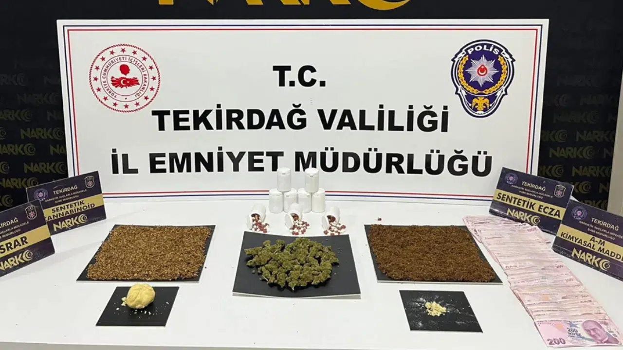 Tekirdağ'da uyuşturucu operasyonu : 10 tutuklu