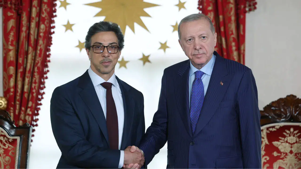 Cumhurbaşkanı Erdoğan, BAE Devlet Başkan Yardımcısı Şeyh Mansur'u kabul etti
