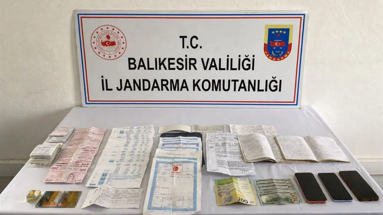 Balıkesir'de suç örgütü operasyonu : Örgüt lideri dahil 16 gözaltı